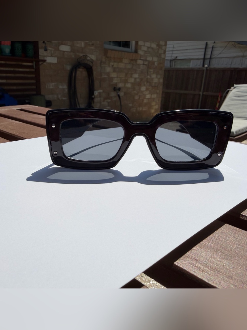 Classic Square Women's Sunglasses - Black